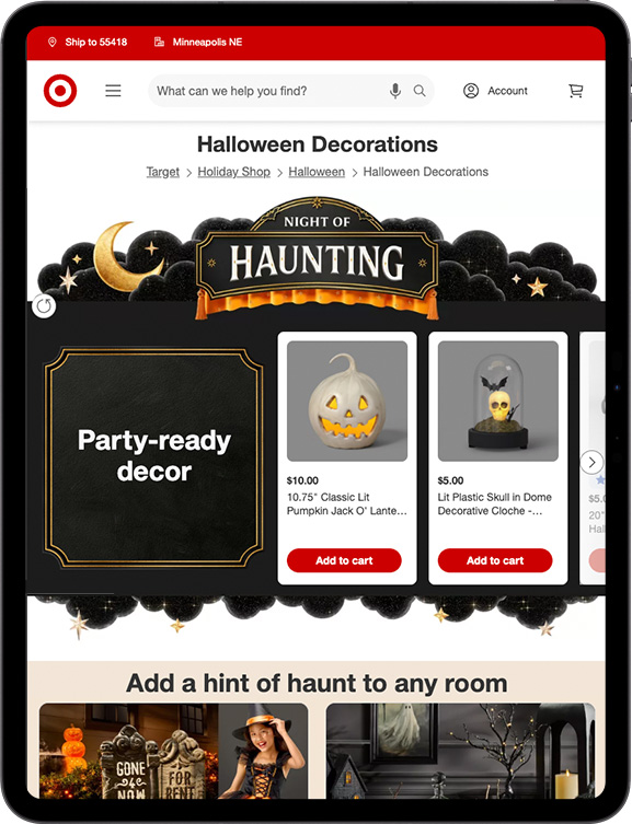 Target Halloween Decor Hub
